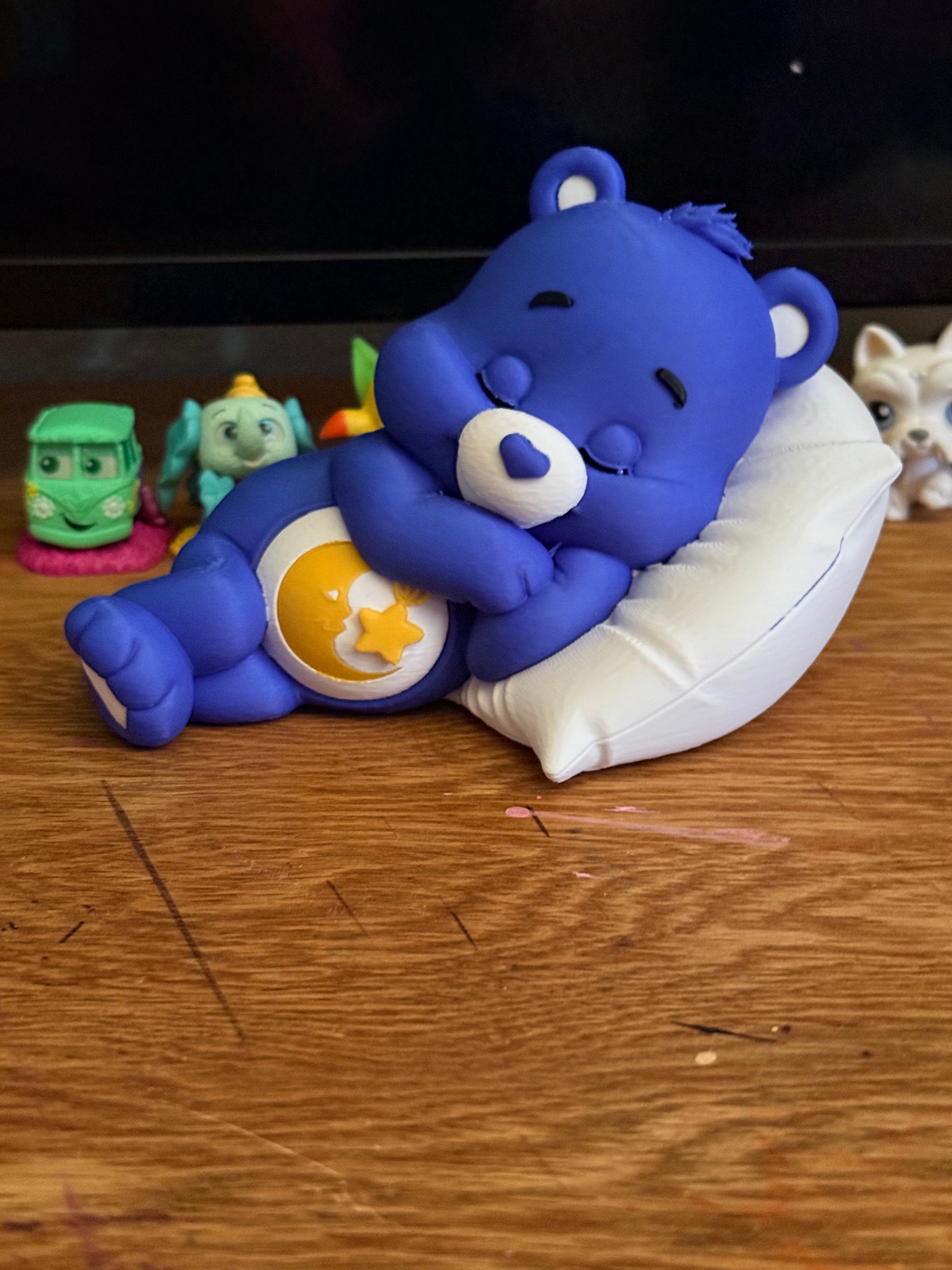 3D printed sleeping carebear
