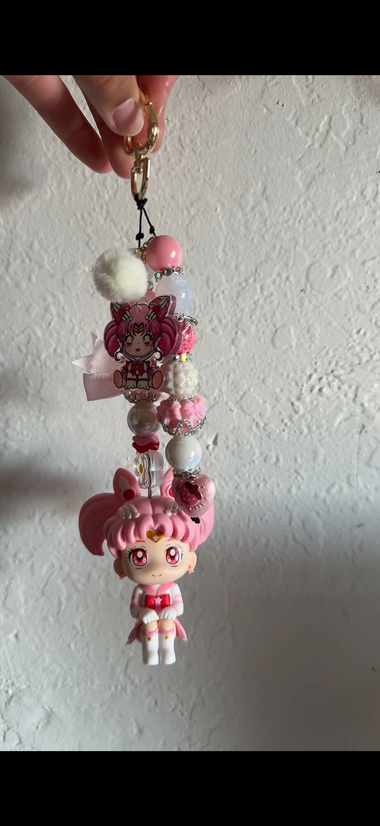 Chibi moon keychain/bag charm